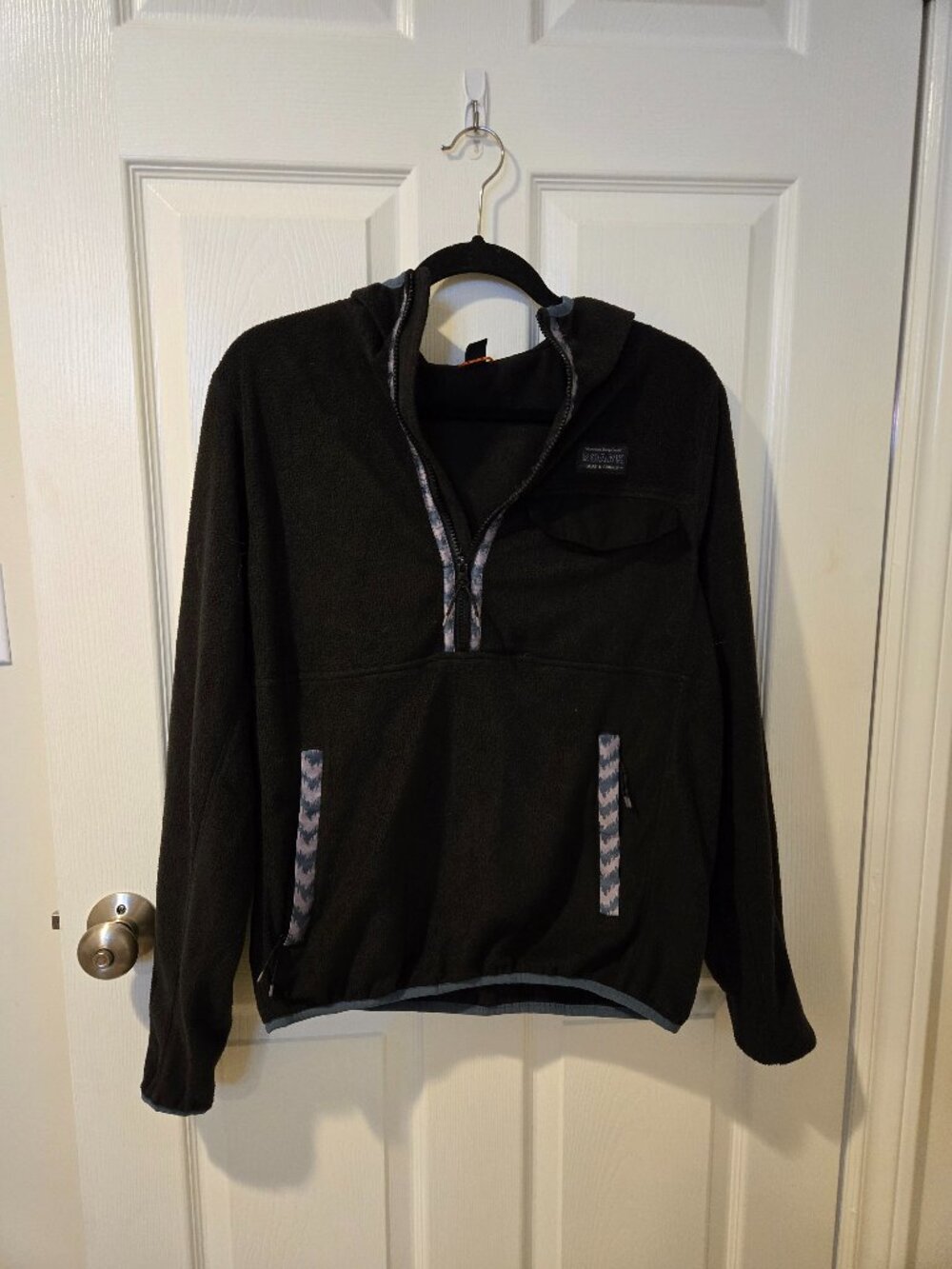 Roark Run Amok Barra Scrambler Fleece Hoodie Sweatshirt Black S
